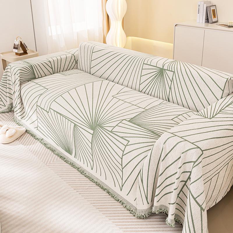 Skandinávský minimalistický styl Ručník na pohovku Žinylkový Prachotěsný Proti poškrábání Látka na potah pohovky Všeobjímající Univerzální potah na pohovku Univerzální