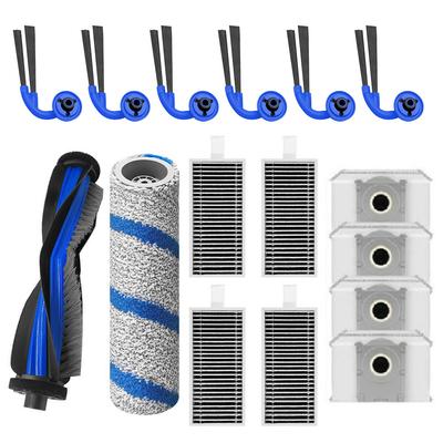 T80S Omini Robot Vacuum Parts Kit For Ecovacs Deebot- Main Brush Side Brushes HEPA Filters Dust Bags Replacement Accessories Set