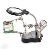 Magnifying Glass Soldering Station LED Lamp Magnifier with Auxiliary Clips for Hardware Repair