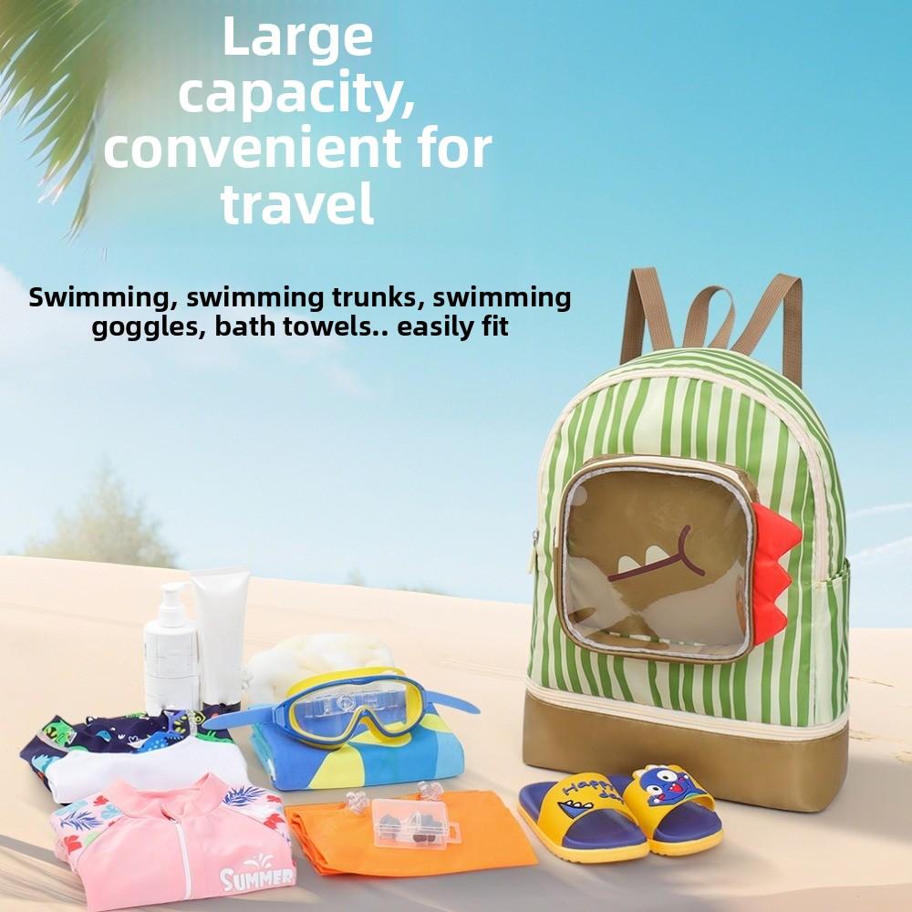 Dry Wet Separation Swimsuit Storage Bag Cute Shape Portable Beach Backpack Kids