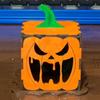 Halloween Pumpkin Box Wooden Jack-O-Lantern Box Ornament Table Centerpiece Pumpkin Lantern Box for Halloween Party Decoration
