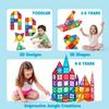 JOYFY 110/66/50 יחידות אריחי בניין מגנטיים 3D עם סט אבני בניין לכלי רכב לילדים מתנת יום הולדת חג המולד