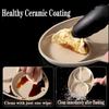 2-hole Omelet Pan Frying Pot Thickened Non-stick Egg Pancake Steak Cooking Pan Hamburg bread Breakfast Maker Induction cooker
