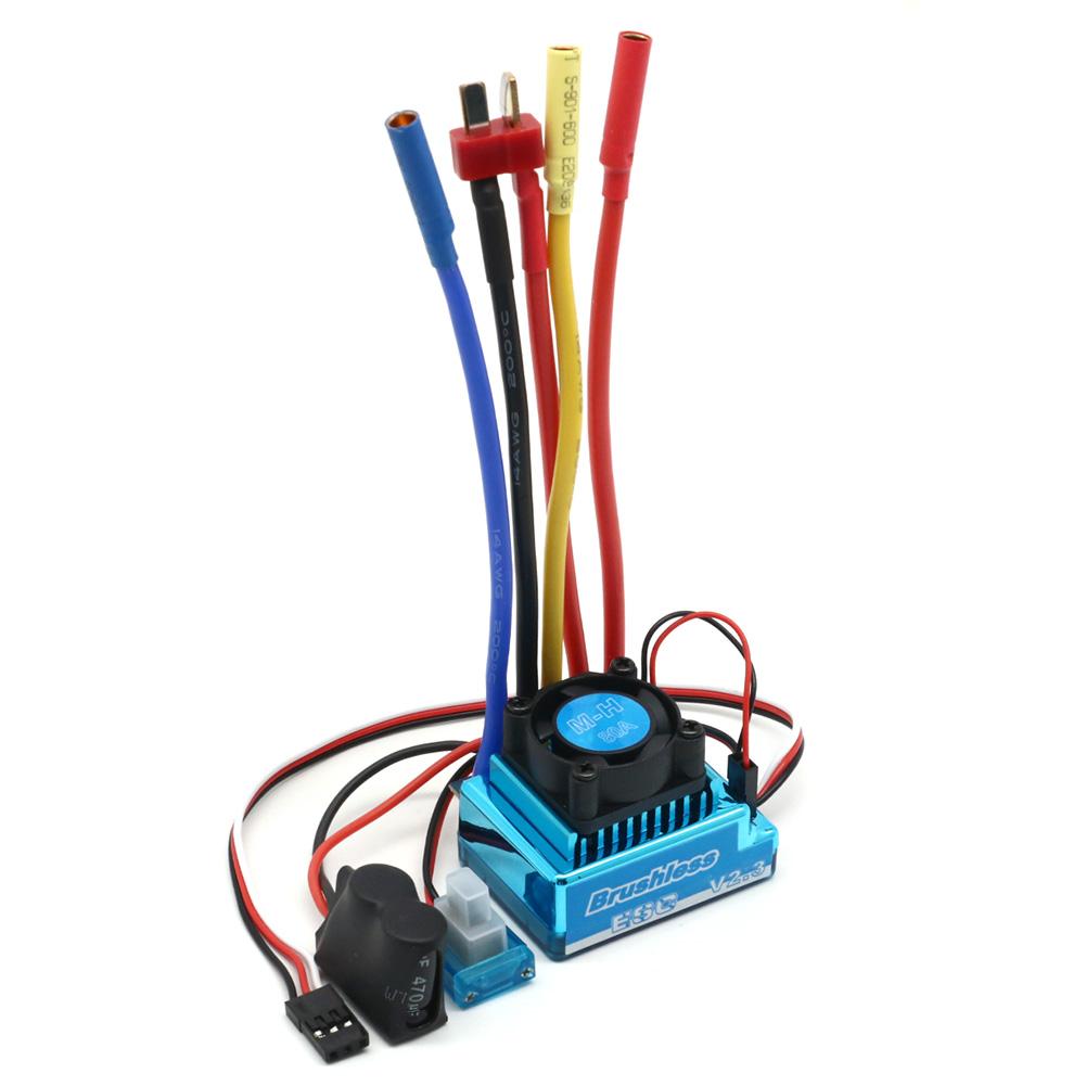 Waterproof 45A 60A 80A 120A Brushless ESC Electric Speed Controller Dust-proof for 1:8 1:10 1:12 RC Car