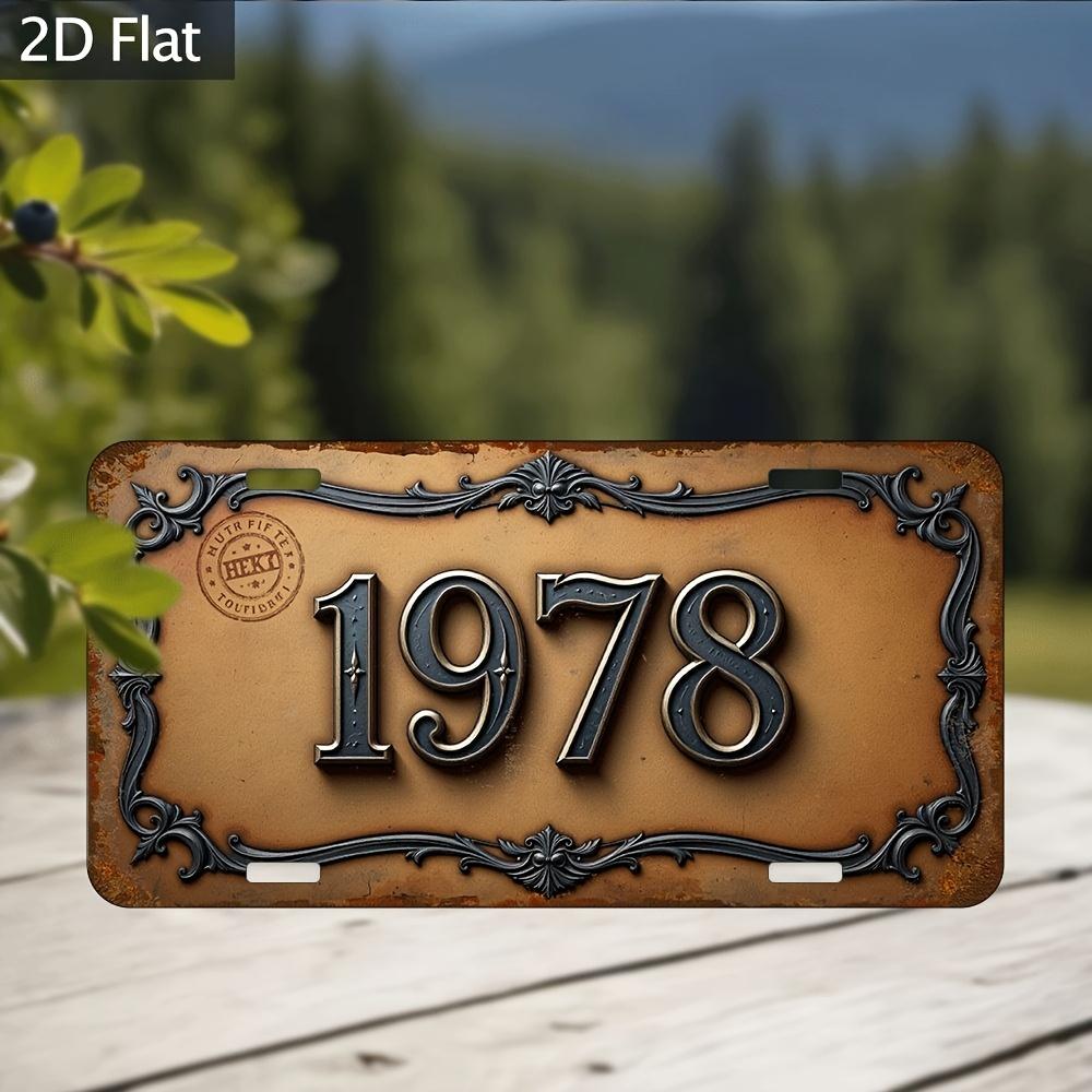 2D Flat,Wall-Mountable Vintage Industrial Metal Sign Plaque Suitable for Farmhouse, Garden, Library - Rustic Aluminum Wall Decor