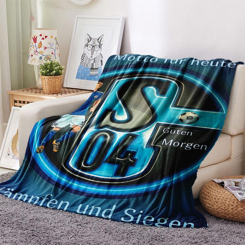 Schalke Logo Blanket, High Quality Comfortable for All Seasons, Home Decor, Warmth and Comfort