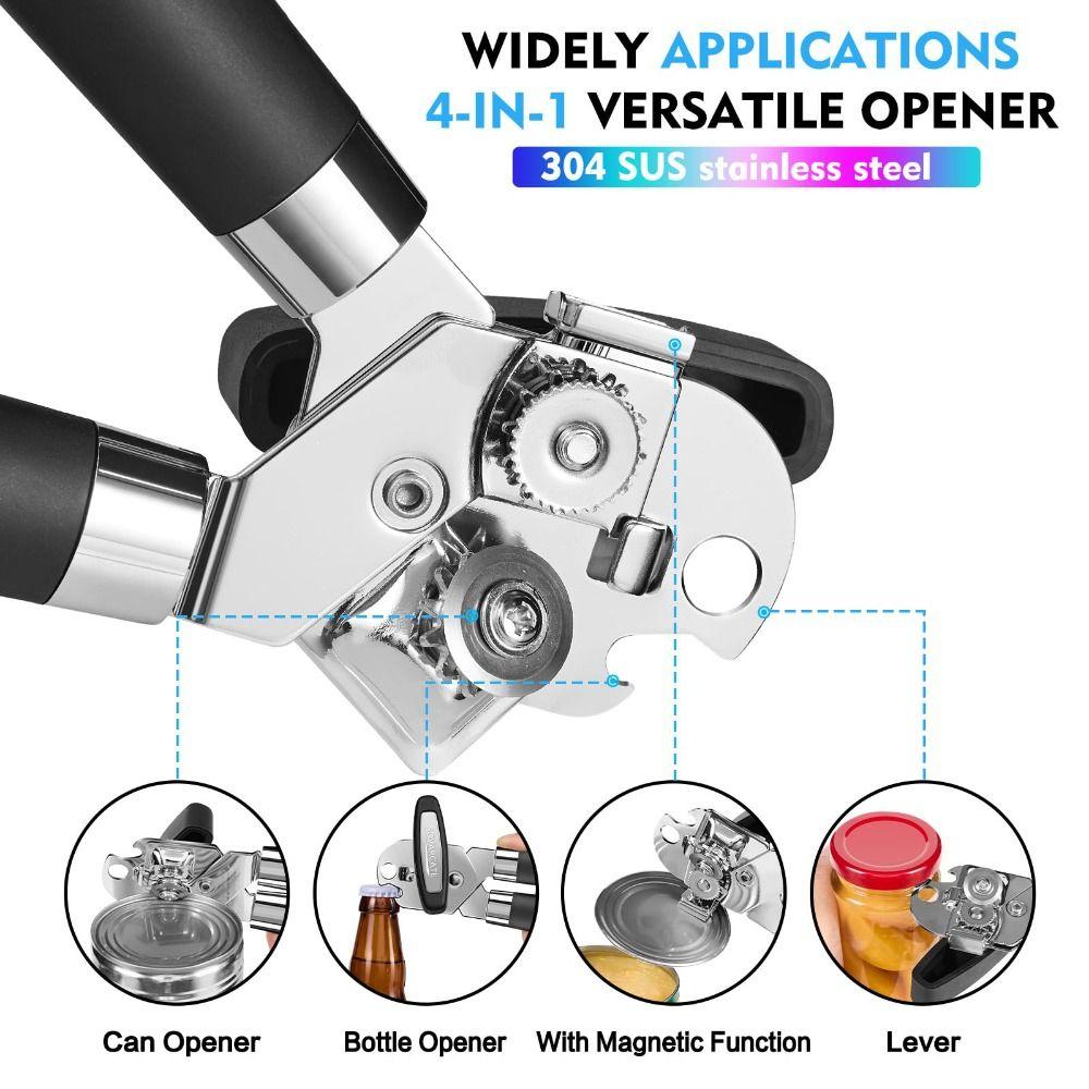 Ergonomic Jar Opener Smooth Cutting Edge Bottle Openers Manual Can Opener  Kitchen Tool