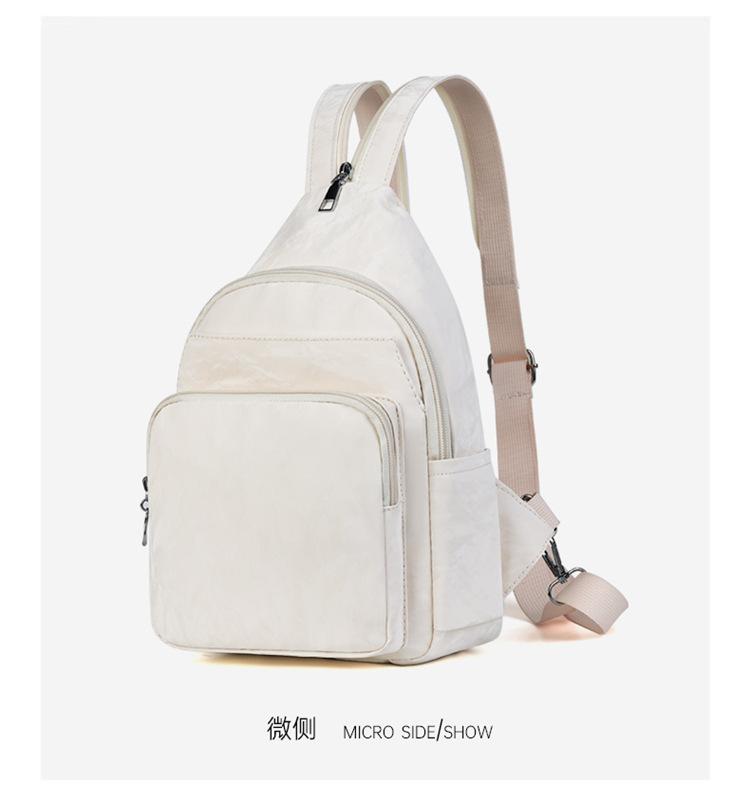 Schoolbag New Women's Multi-work Breast Bag, Oblique Span Dual-purpose Backpack Casual Light Backpack Women's Fashion Commuter Bag