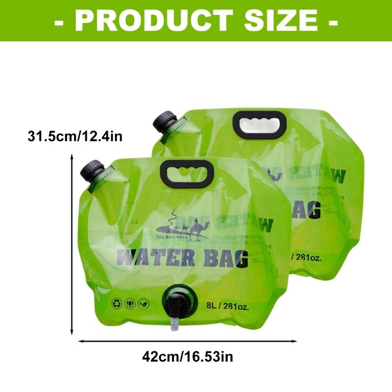Foldable Water Container Bag Folding Drinking Water Container Storage Bag Water Carriers Portable Water Drinking Jugs