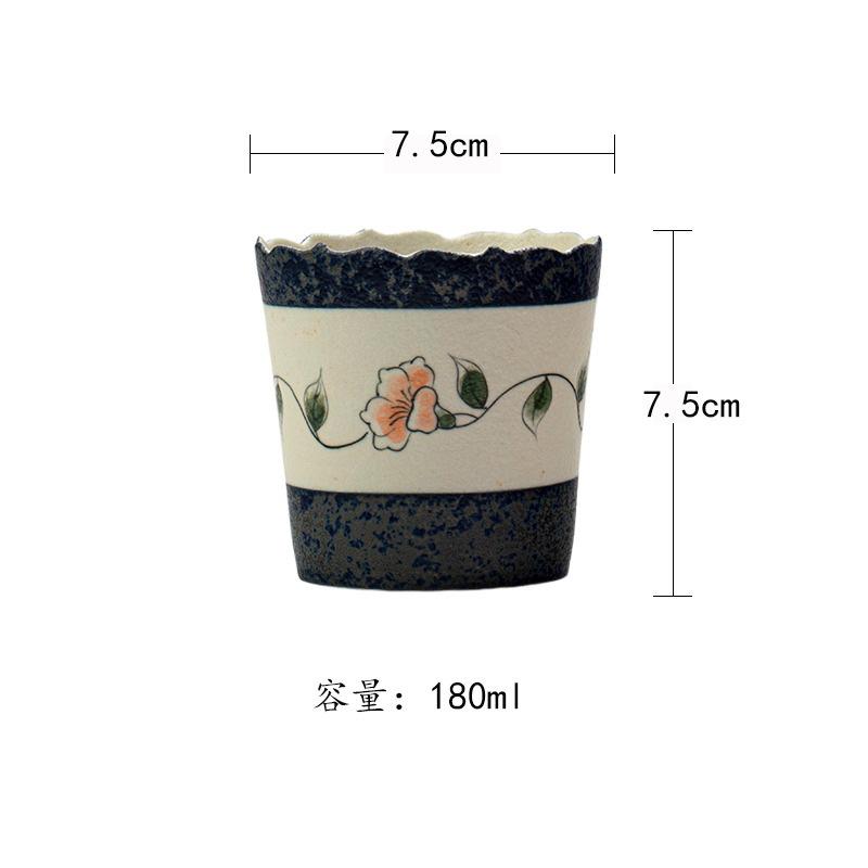 

180ml Hand-painted Camellia Teacup Boutique Tea Bowl Tea Cup Set Tea-tasting Personal Cup Jianzhan Master Cups Teaware Craft As Your Choose