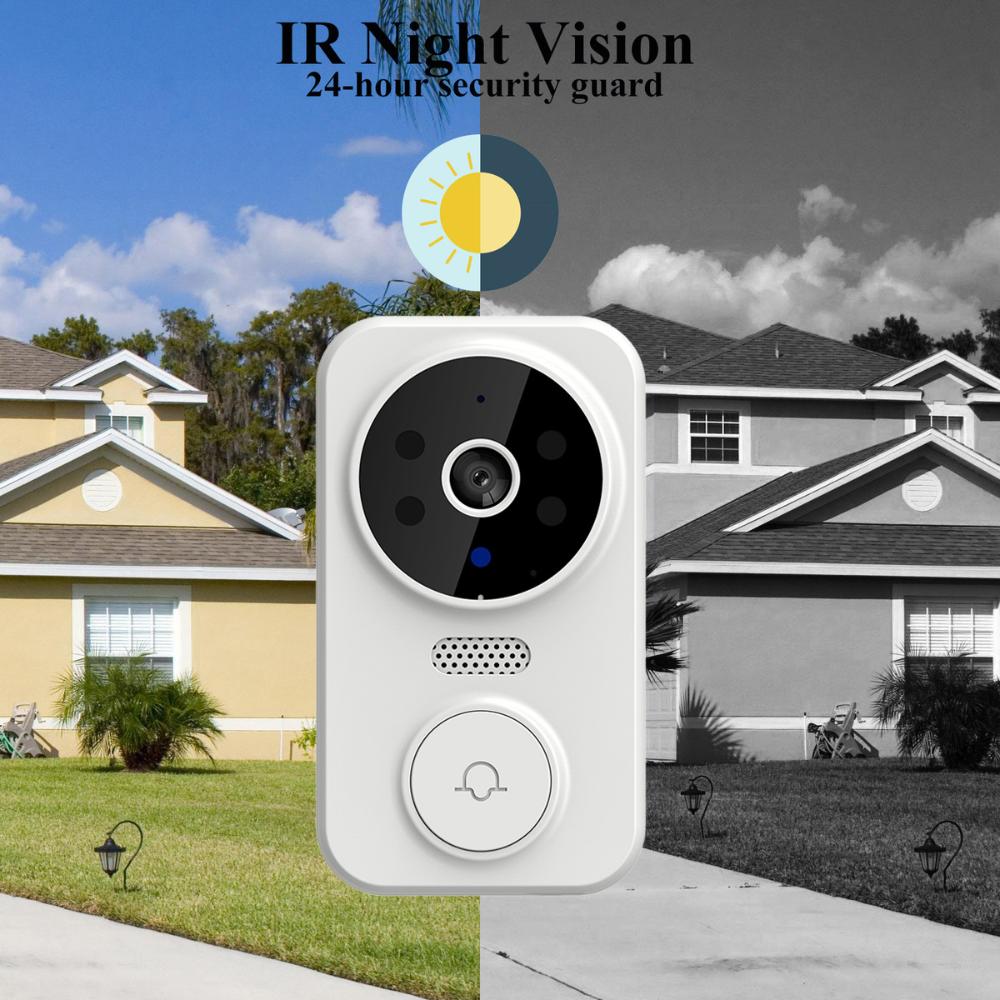 wifi video doorbell household ding dong beeper wireless two-way video intercom smart home