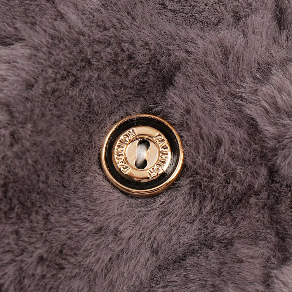 Fashion Soft Cute Cat Half finger Faux Rabbit Hair Gloves Warm Mittens Plush Thick