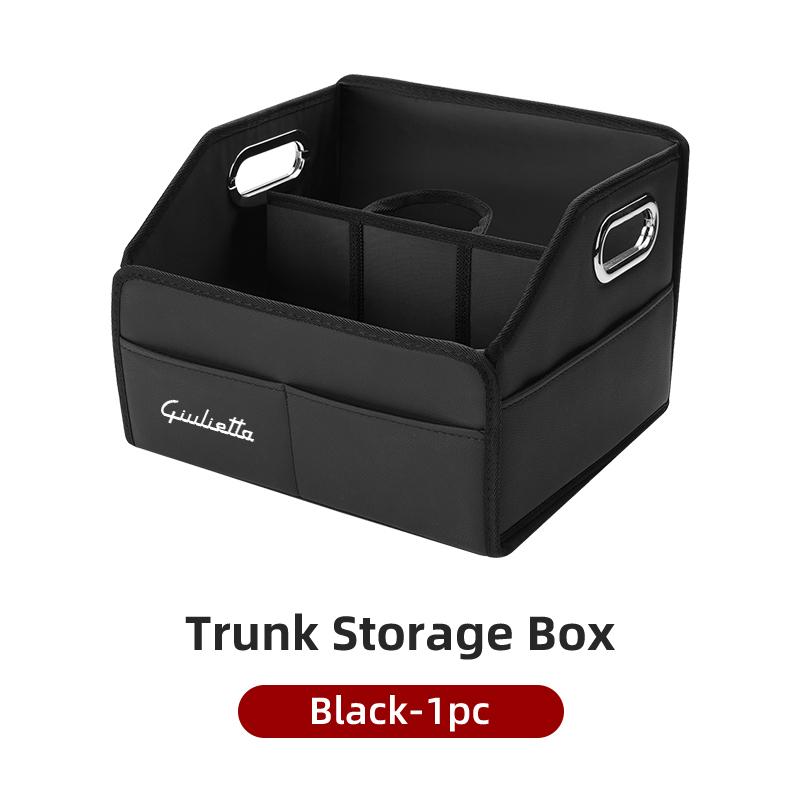 Für Alfa Romeo Faltbarer Leder Kofferraum-Organizer Große Kapazität Reise-Aufbewahrungsbox Für Alfa Romeo Giulietta GT 159 147 156 Mit