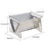 BBQ Grill Charcoal Folding Card Grill BBQ Stove For Camping Picnics Hiking Party