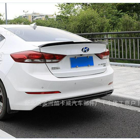 Hyundai Elantra 2016-2020 Spoilerlippe für hinten ohne Bohren Zubehör