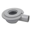 PVC Drain Connector Pipe Adapter for European Plumbing Compatible with 50mm and 100mm Pipes Featuring Flange Base Stability
