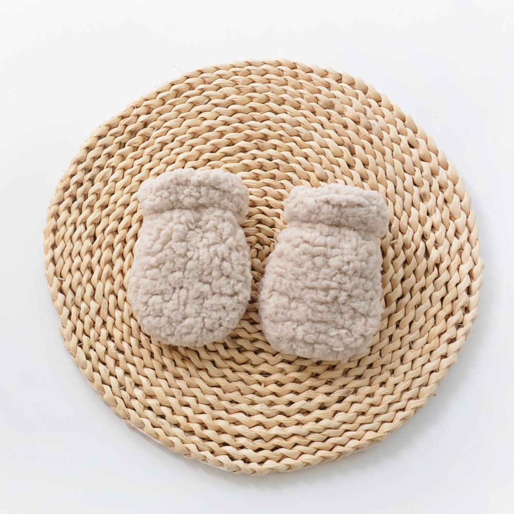 Double Layer Baby Mittens: Anti-Scratch, Warm Bubble Fleece for Newborns