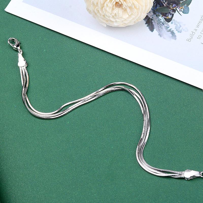 Lindon Zircon Bracelet Jewelry Geometric Bead Chain Link Bracelets Fashion Fine Wedding Gift for Girlfriend Women