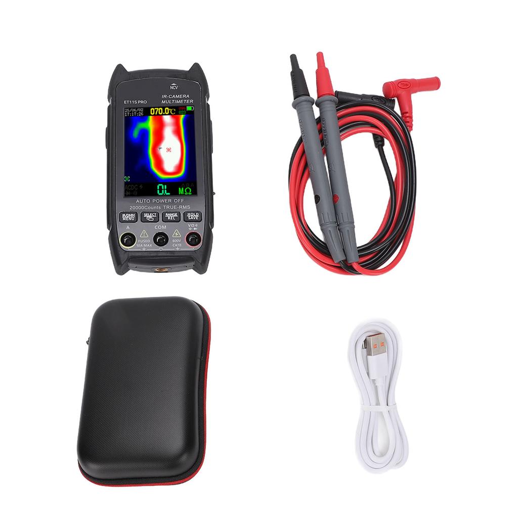 Handheld Thermal Imager Multimeter 32x32 Infrared Resolution 20 celsius 550 celsius NCV Warning