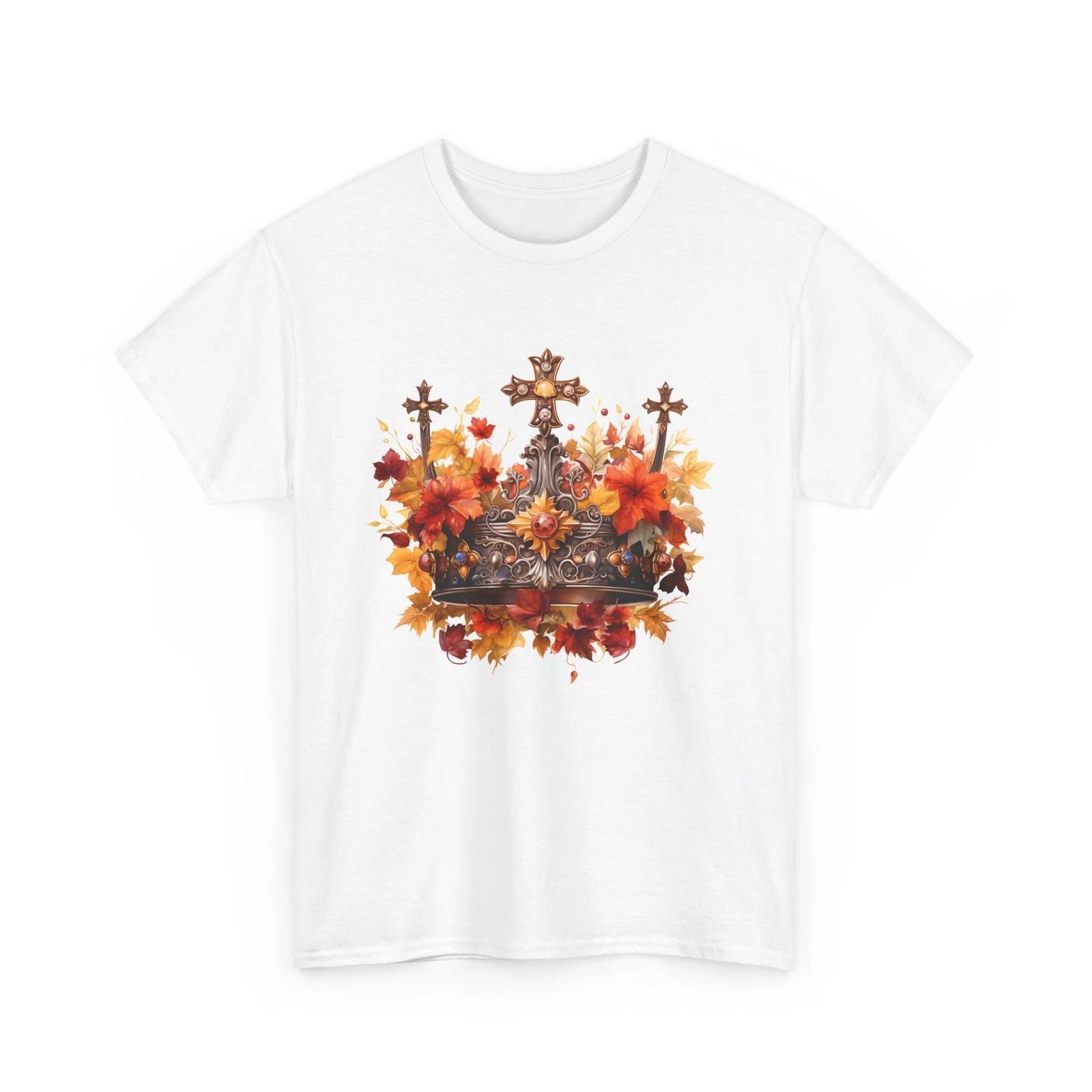 Fall Aesthetic Shirt | Autumn Leaves Pumpkin Shirt | Fall For Jesus Christ Shirt L
