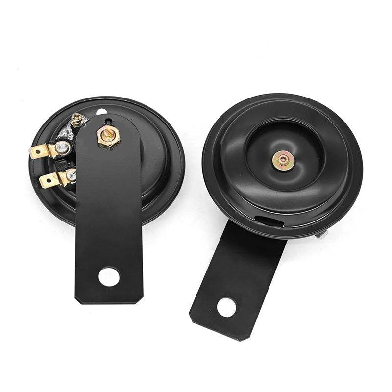 Motorcycle Electric Horn Kit Universal Waterproof Round Loud Horn Speakers 12V Horn 1.5A 105db Signal For Motorcycle Accessories
