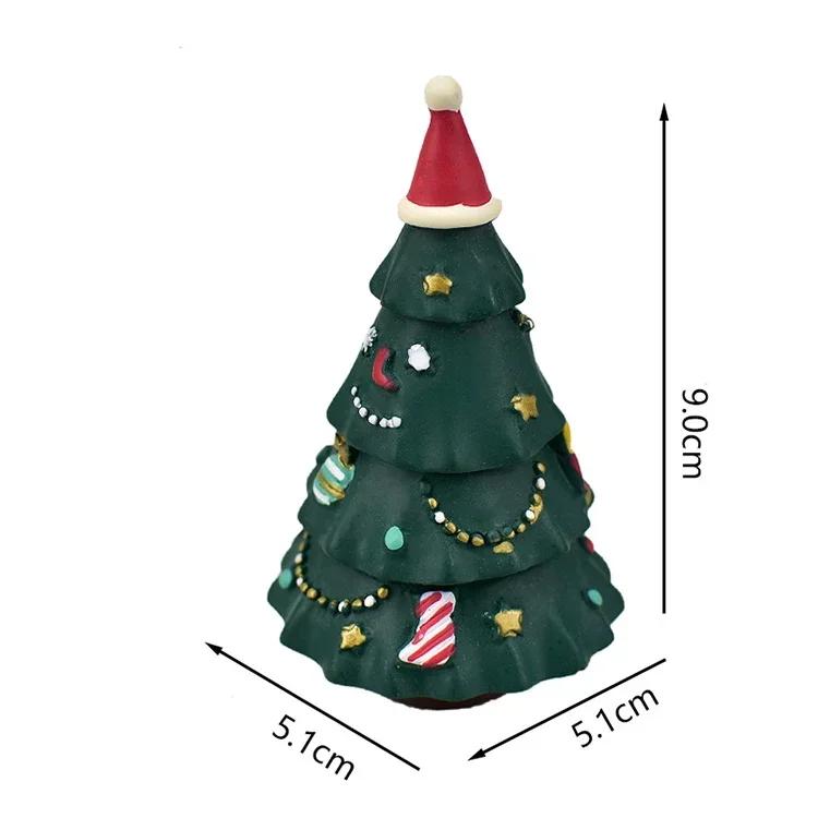 1pc Scene Decoration Christmas Series Bookshelf Decorationt Collectible Home Decoration Garden Resin Craft Toy Bonsai Ornaments