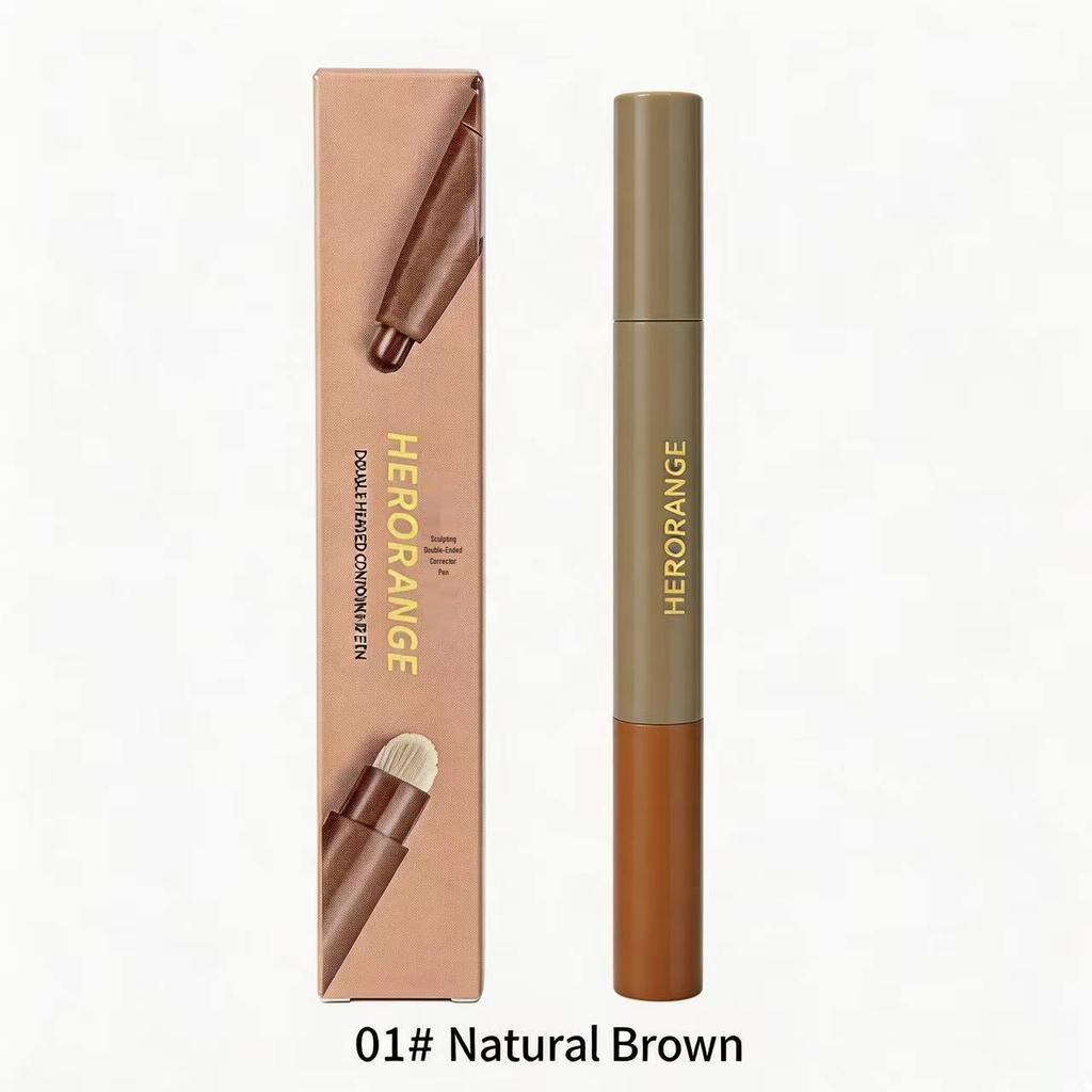 Smooth Texture Double-Ended Contour Pen: Waterproof, Easy To Blend, 3D Shadow and Highlight Stick