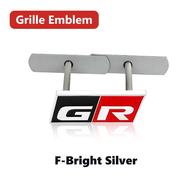 For Toyota Metal keychain key ring Car Front Trunk Grille Emblem Fender Badge Stickers Gazoo Racing TRD Corolla Yaris Rav4