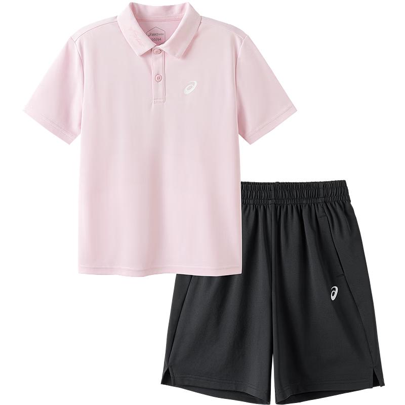 ASICS Kids Moisture-Wicking Polo Knit Set 150