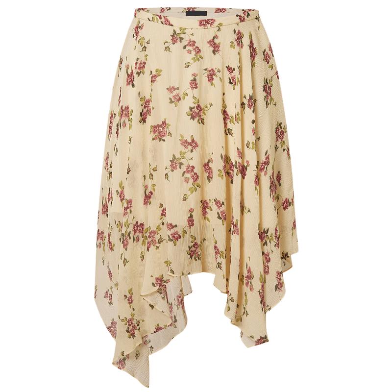 MO&Co. Women s High-Waist A-Line Floral Mini Skirt L