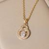 Infinity Love Necklace for Women New Fashion Golden Stainless Steel Clavicle Chain Wedding Party Daily Wear Jewelry Accessories