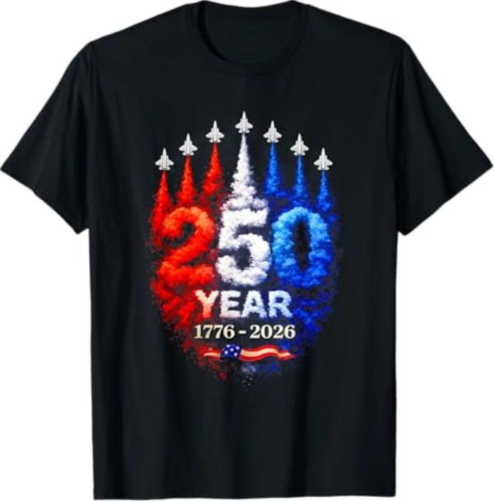 250th Anniversary USA Patriotic 250 Years American 4th July T-Shirt M