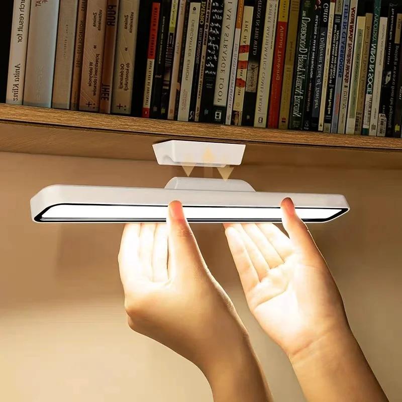 Remote Desk Lamp Magnetic Hanging Table Lamp Stepless Dimming Night Light USB Rechargeable Learning Lighting LED Reading Light