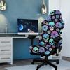 Halloween Gaming Chair Cover Pumpkin Ghost Print Office Chair Cover Set Suitable for Home Gaming Chairs Halloween Decoration