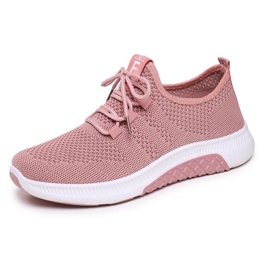 Shoes spring processing soft sole lightweight sports shoes mesh breathable single shoes versatile outdoor running shoes