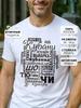 Men's Loose Fit T-shirt with Print On Back