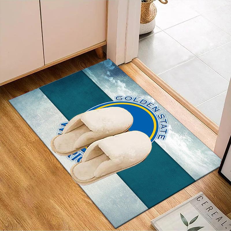 Golden State Warriors Logo Rug Game Carpet, Floor Mat for Bedroom Living Room Entryway Rug, Home Decor Idea Gift for Christmas birthday