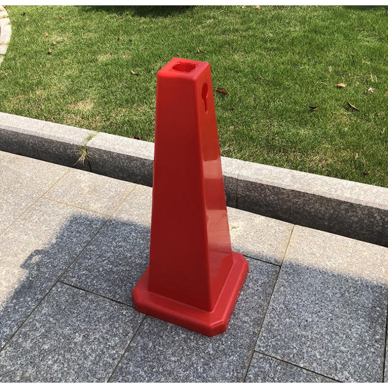Thickened No Parking Warning Sign with Traffic Cone