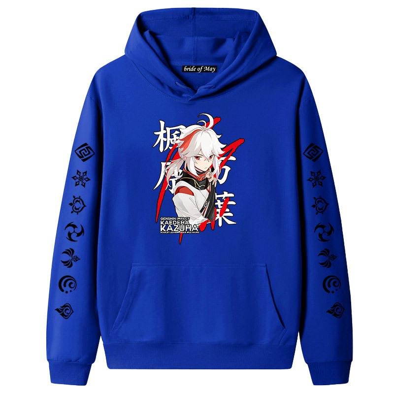 Genshin Impact Mobile Tour Character Maple Yuanwanye hettegenser Langermet genser for menn og kvinner Par Mote Topp fortykket