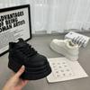 Pantofi de Damă din Piele PU  Iarnă Talpă Groasă Pantofi cu Platformă Anti-Alunecare Casual Pantofi Tip Pâine Platformă Zapatos Para Mujeres