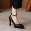 Elegant Shoes Woman Heels Platform Stiletto Casual Leather 2024 Trend White Designer Dress Party Pointed Toe Pumps Women Shoes