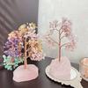 Crystal Tree Ornaments Aesthetic Table Ornament Elegant Modern Interior Ornaments Luxury Miniature Ornament Home Decorations