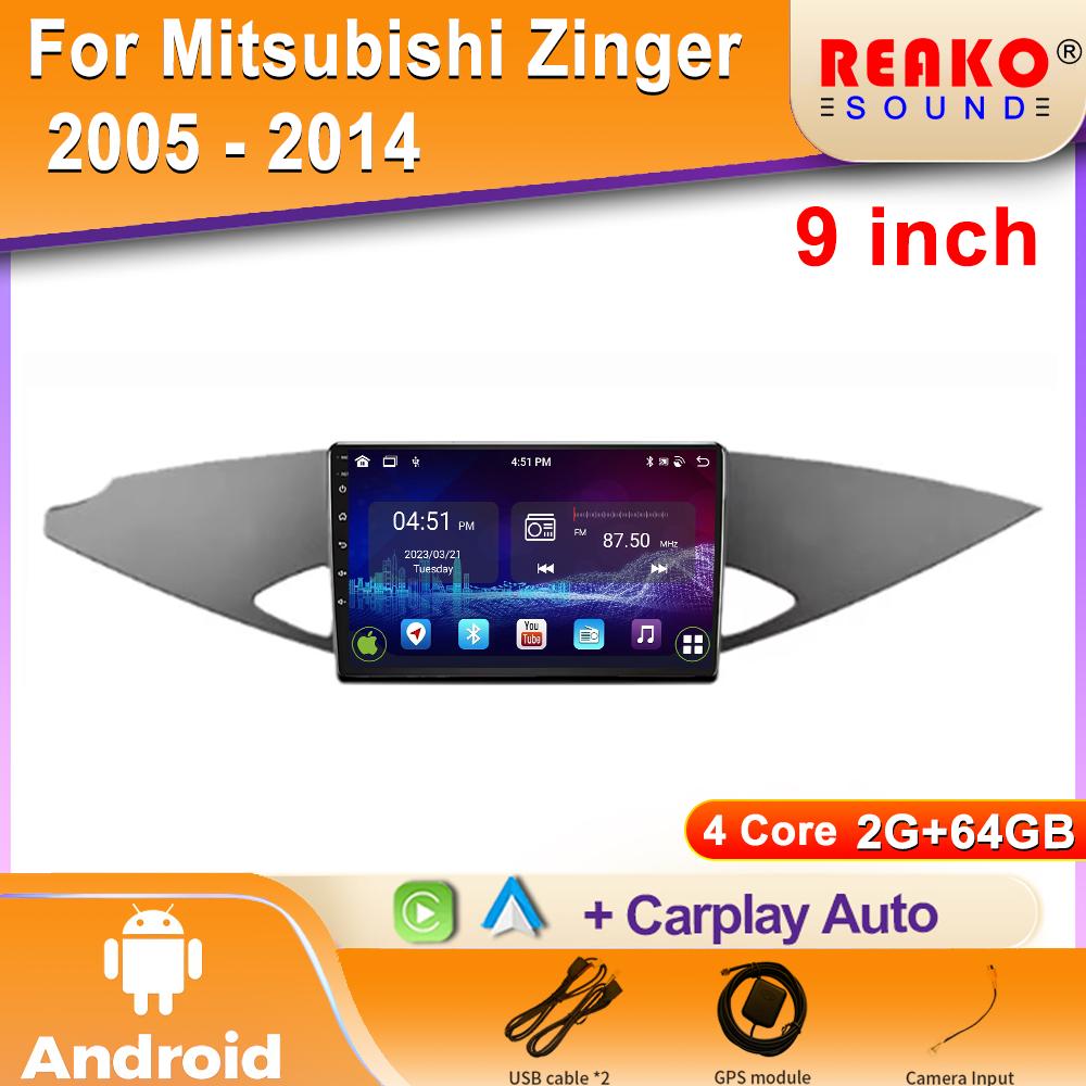 Android For Mitsubishi Zinger 2005 - 2014 Car Radio Multimedia Video Player Navigation GPS Wireless Carplay  Screen Stereo