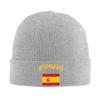 España Flag Knitted Hat For Men Women Knit Hats Winter Beanies Skull Cap Unisex Black Soft Warm Winter Hat Print Beanie Hat
