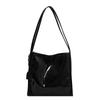 Red Patent Leather Large Capacity Tote Bag Classic Texture Shoulder Underarm Bag Lady  Fall Winter New Fashion Commuter Pack