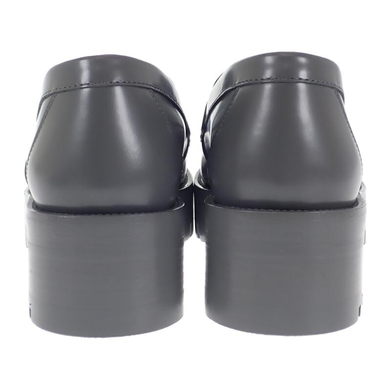 CHANEL  G45156 loafers gray leather Women