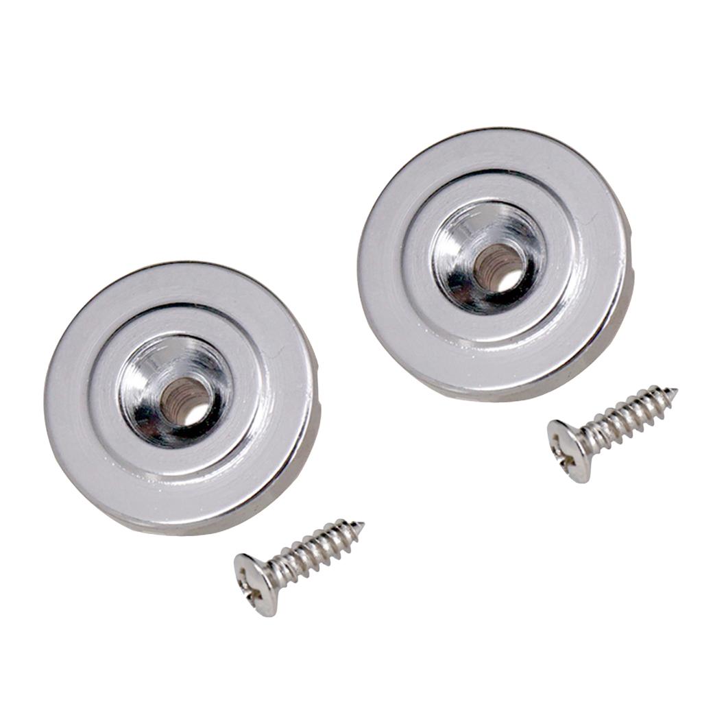 2pcs Round Style Electric Bass Guitar String Shaft Retainer for