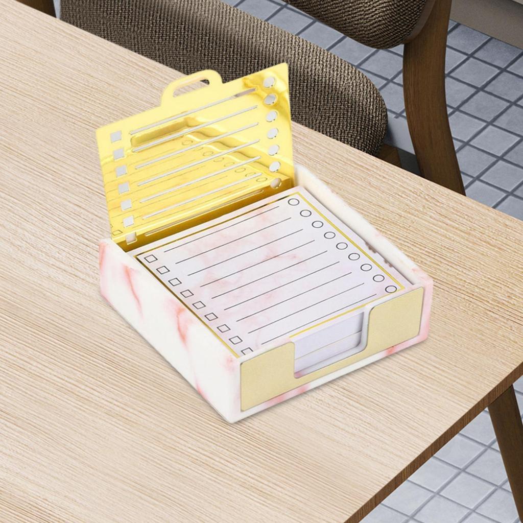 Sticky Note Holder with Stencil for Office And Classroom Organization