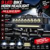 USB Rechargeable Bicycle Headlight with Horn MTB Head Lamp Bike Front Lights  Night Riding