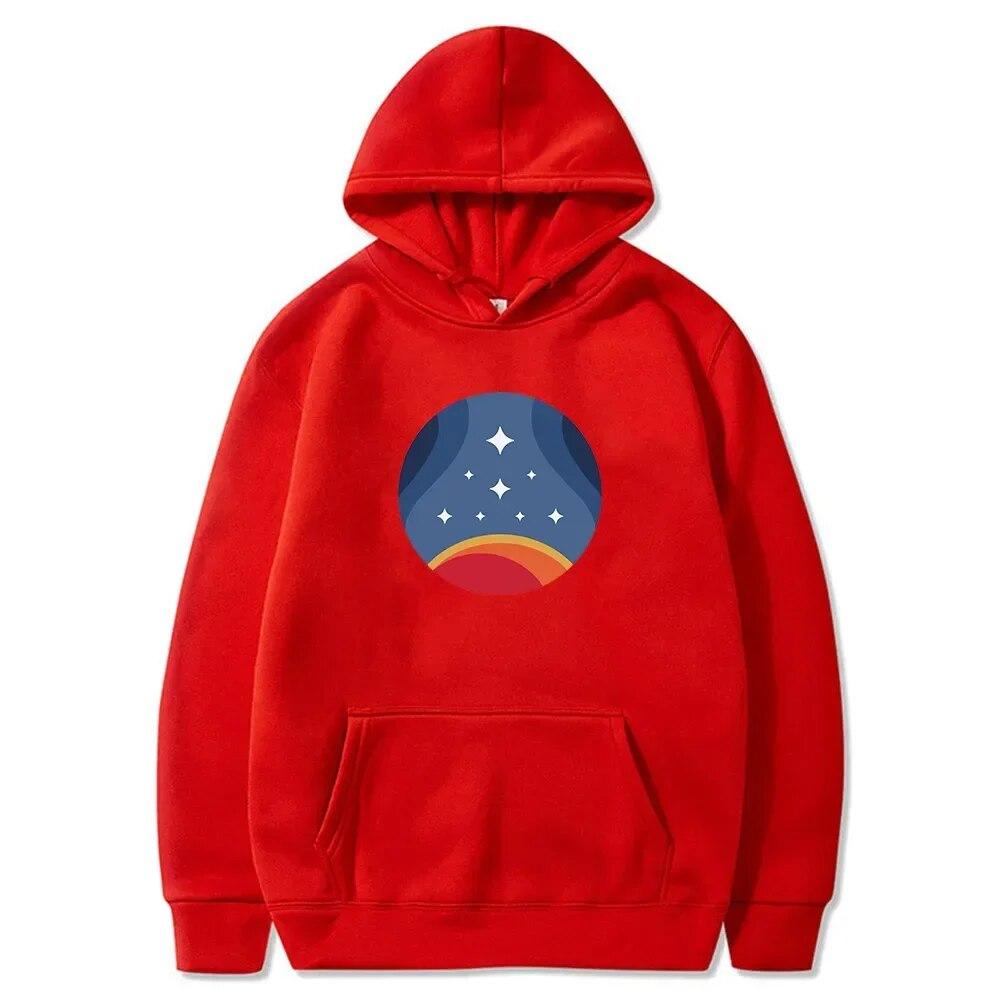 2023 Starfield Retro Constellation Hoodie New Game Merch Long Sleeve Sweatshirts Harajuku Streetwear Women Unisex Fashion Clothes